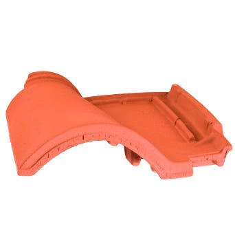 Teja de ventilacion Romana (seccion = 21 cm²) Rojo main product photo